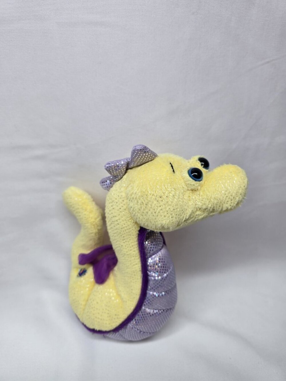 Ganz Webkinz LIL' KINZ SEAHORSE 6" HS507 Plush STUFFED ANIMAL Toy- No Code